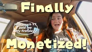 Finally MONETIZED on YouTube! 🥳 And how much I made my first day! 