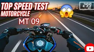 MT 09 top speed test 😱 🚀  roket biker blckeyy_maxx