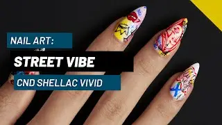 Street Vibe Nail Art | Graffiti-Inspired Stamping with CND Shellac VIVID
