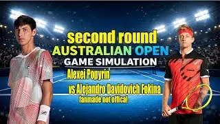 Australian Open Alexei Popyrin   vs Alejandr Davidovich Fokina [21 Jan 2026] | Gameplay Simulation