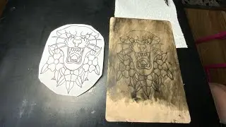 Tattoo on Fake Skin Panther step by step