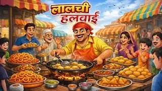 लालची हलवाई | The Greedy Sweet Seller | Hindi Kahaniya | moral story 