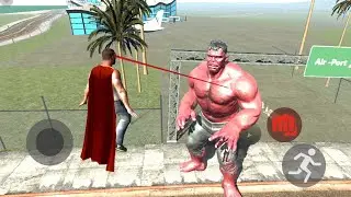 Superman Vs Red Hulk || Indian Bike Driving 3D Gameplay 