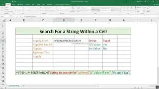 Search for a String Within a Cell