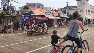 Morning bike ride on the OCNJ Boardwalk; August, 2019