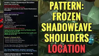 Pattern: Frozen Shadoweave Shoulders Vendor Location (WoW TBC)