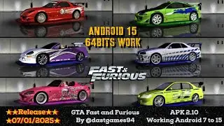 GTA SA F&F - Android 15 - Full Modpack 64bits APK 2.10