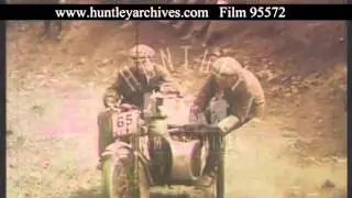 Lands End Motorcycle Trial, 1950s - Film 95572