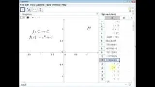 Drawing the Mandlebrot Set with GeoGebra - part 1