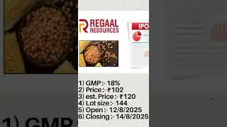 REGAAL RESOURES IPO is here!