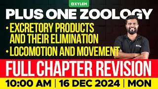 Plus One Zoology | Excretory Products And Their Elimination / Locomotion And Movement