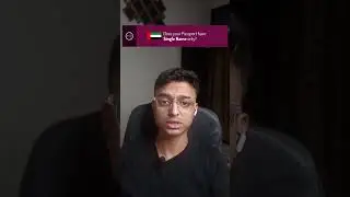 Does your passport have a single name only? watch this video.