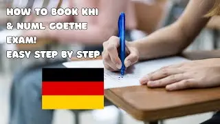 How to book Goethe exam in Karachi and NUML Islamabad. Easy step by step.
