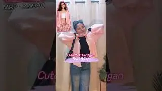 Cute Pink Cardigan🌻💕🛍️|| Savana Sweater under 500🤩💸#shorts#cute#sweater#cardigan#savana#ytshorts