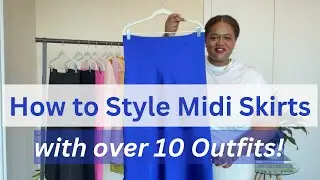 MIDI SKIRT OUTFIT IDEAS | 10 CHIC AND EASY LOOKS | PLUS SIZE FASHION