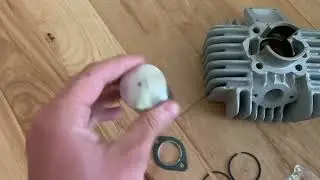 Unboxing a Tomos A35 50cc Airsal Cylinder Kit (38mm) @DennyCycles
