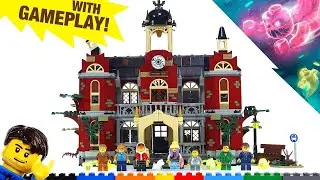 🔄 LEGO Hidden Side 2019 Newbury Haunted High School & app gameplay review! 70425