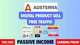 Make $100/Day with Blogger Landing Page + Adsterra | Free Digital Product +Traffic Method