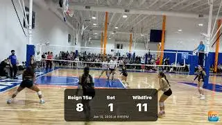 Reign 15u Gold vs Wildfire - set 1 / at MLK Volleyball Summit Wellington 2026 / January 18, 2026