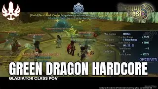 【Dragon Nest Classic】Green Dragon Nest Hardcore: Gladiator Class POV - Full Walkthrough