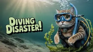 Cat Mama&rsquo;s Scuba Diving Adventure Gone Wrong &ndash; Firefighter Mission & Snake Attack Rescue! 🐱🌊🐍🔥