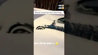 Watch till the end😱 #snowfall #norrland #sweden #snow #car #viral