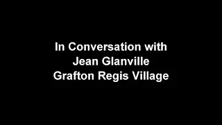 In conversation with Jean Glanville Grafton Regis Village UK