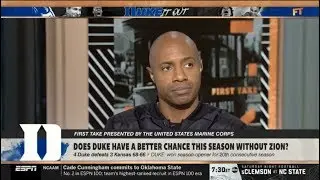 FIRST TAKE | Jay Williams: Does Duke have a better chance this season Without Zion?