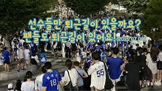 선수들만 퇴근길이 있을까요? 팬들도 퇴근길이 있어요! | #SamsungLions #KBO #KoreaBaseball #FanCulture #삼성라이온즈 #오늘도콩냥콩냥