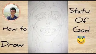 how to drow statu of god|Solo Leveling Tutorial Drawing ( step by step)Sketch Tutorial |