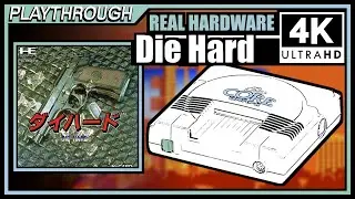 Die Hard (ENG)(1990) | Wranker 4K PC Engine Real Hardware Playthrough | Retrotink 4K