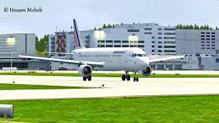 FSX Air France Airbus A321 Takeoff From Zurich