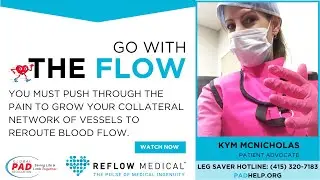 You Must Walk Through Pain with Peripheral Artery Disease | Go With The Flow