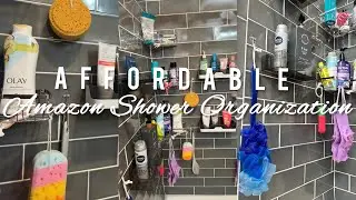 AFFORDABLE SHOWER ORGANIZATION 💦 | AMAZON BATHROOM FINDS 2023