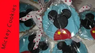 Mickey cookies,Mickey cookie tutorial, Mickey Cake, Mickey Birthday -  PART 2
