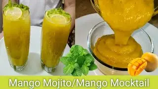 Mango Mojito Recipe! Mango Cocktail/Mocktail! Mango Lemonade! Mango Drink by AijazCookingHub 