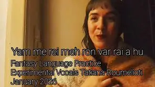 Fantasy Language Vocal Practice No specific meaning #soundpoetry #music #&mu;&omicron;&upsilon;&sigma;&iota;&kappa;ή