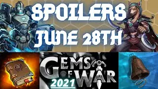 SPOILERS JUNE 28TH 2021 | Gems of War Preview guide | New Mythic, Events, Weapon, pet, ALL PLATFORMS