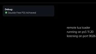 PS5 11.20 Kernel Exploit Proof Of Concept (Prank)