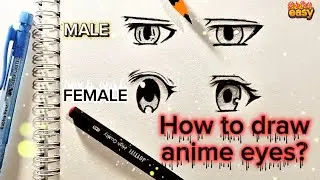 Draw Anime Eyes Like a MANGA ARTIST - Step by Step Transformation #animeeyes #eyesanime #CrazyartTL