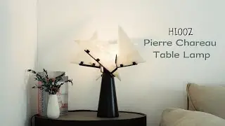 Pierre Chareau Designed Table Lamp - Black & White Modern Minimalist Decor Lamp