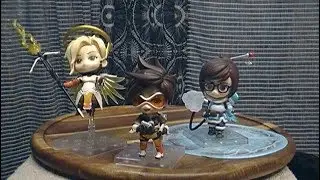 Overwatch nenoroid tracer/mei/mercy figure review