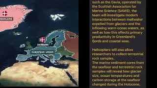 Greenland interactions between meltwater expelled from glaciers and the inflowing warm ocean waters: