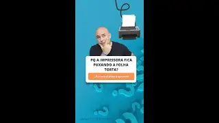 Por que a impressora puxa o papel torto?
