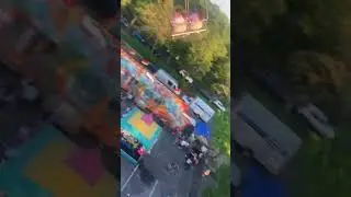 Chrisvlogs on swing ride at patchauge carnival Long Island New York