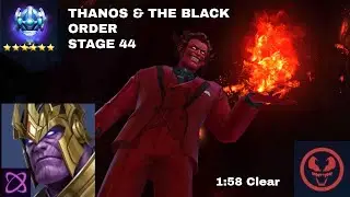 THANOS & THE BLACK ORDER WBL+ Stage 44 1:58 Clear | Mephisto - Marvel Future Fight