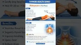 🦋 Thyroid Health Series | Matsyasana (Fish Pose) for Thyroid Balance #JashandeepKaurVibes
