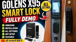 Golens X95 full demo | Golens X95 all settings in mobile app | Golens digital lock configuration |