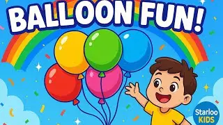 Colorful Balloons Adventure 🌈🎈 | Starloo Kids Show&rdquo;