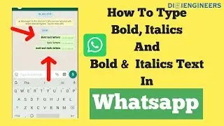 HOW TO TYPE BOLD, ITALIC & BOLD WITH ITALIC TEXT IN WHATSAPP | बोल्ड, इटालिक कैसे टाइप करें